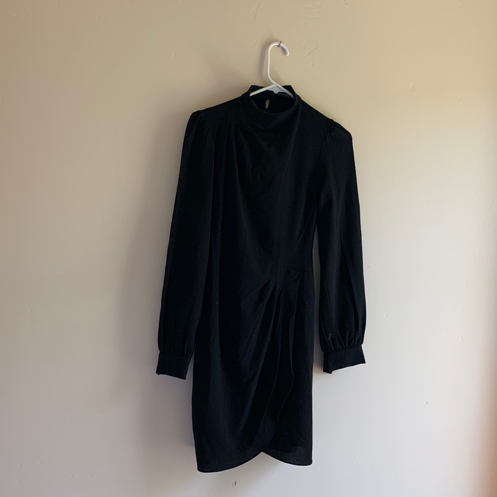 ZARA Mock Neck Long sleeve Dress